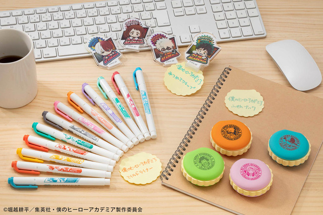 「僕のヒーローアカデミア」ペンやクリップで勉強＆仕事も楽しく♪ 描き下ろしイラストグッズ登場！ 画像