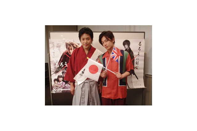 映画「るろに剣心」　ロンドン五輪参戦？ “るろう人”長尾卓也、英国で体操、競泳を応援 画像