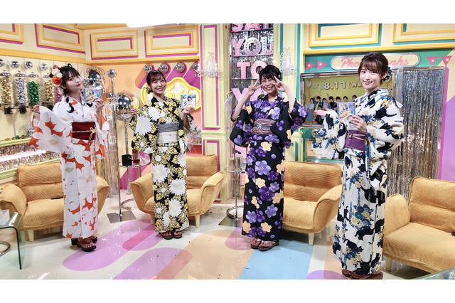 大塚紗英＆小松未可子＆上坂すみれ＆愛美が“ギザかわゆす～”な浴衣姿を披露！「声優と夜あそび」 画像
