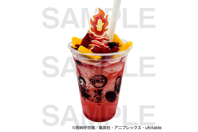 「鬼滅の刃」浅草コラボ、煉獄イメージのオリジナルドリンクや“陣旗”ステッカーが新登場 画像