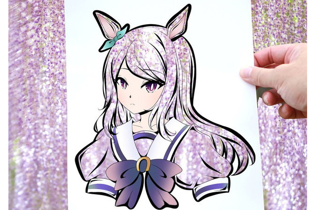 「ウマ娘」メジロマックイーンの切り絵の“発想”が素敵すぎる！ 「原神」「シャニマス」キャラまで…♪ 画像