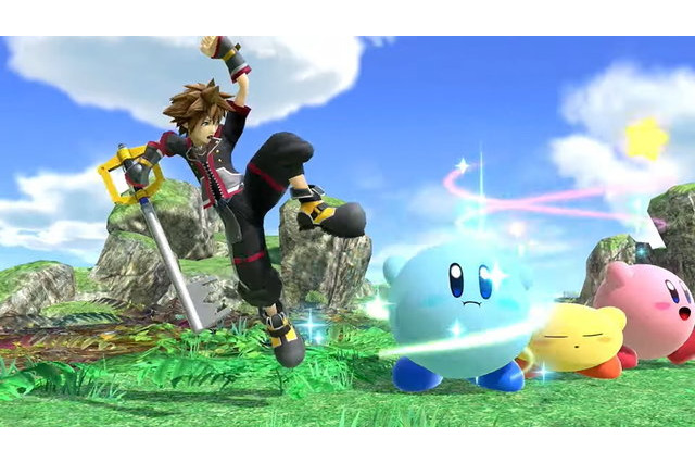 「スマブラSP」ソラを吸い込んだカービィ、キーブレードの使い手に!? スクエニ魔法極める“ツンツンカービィ”誕生 画像