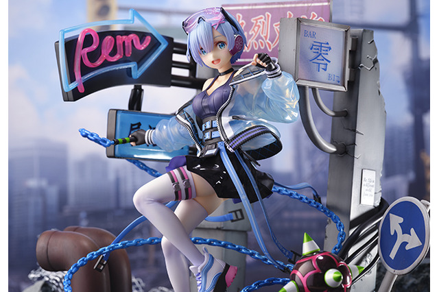 「リゼロ」エミリア＆レム＆ラム、ネオンシティに舞い降りた“Neon City Ver.”フィギュアの新カットを公開！ 画像