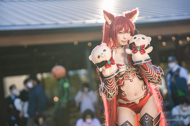 【コスプレ】「原神」「グラブル」「終わりのセラフ！」―「池ハロ」キヤノンブースに集結した人気美女レイヤーが眩しい 画像