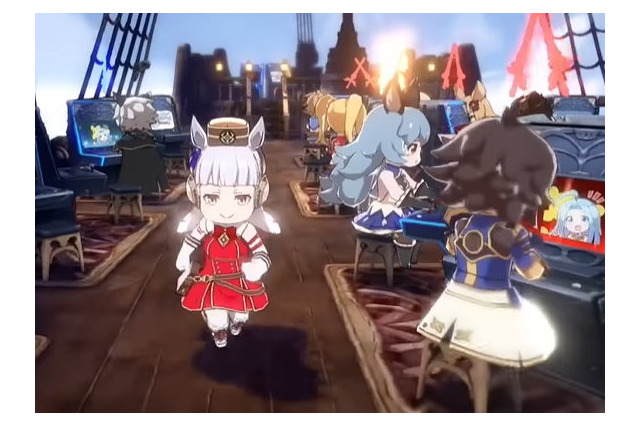 『ウマ娘』ゴールドシップ、まずは『グラブルVS』に登場！ターフから一転、騎空艇を駆ける 画像