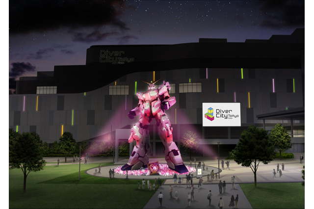 「ユニコーンガンダム立像」冬季イルミネーション開催！  “WALL-G”にも新作スペシャルムービー登場 画像