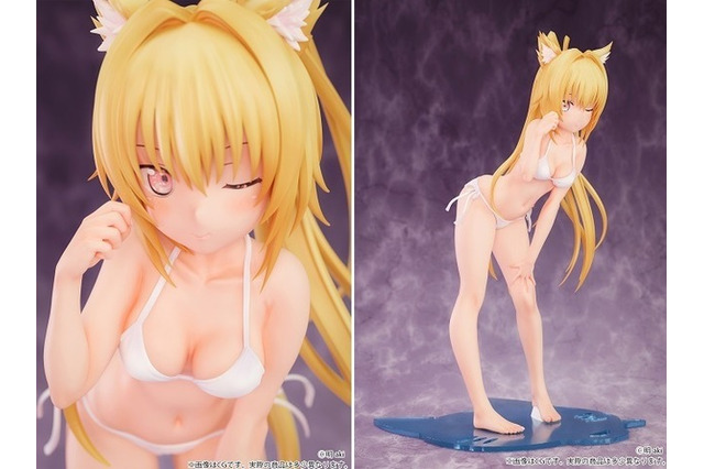 ケモモミ学園「小日向奈菜美」フィギュアが新登場！ 白い水着が映える美しいボディラインの彼女があなたを見つめる♪ 画像