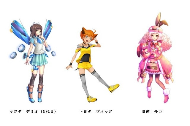 人気の車が美少女化、育成・強化するスマホゲーム「車なごコレクション」 画像