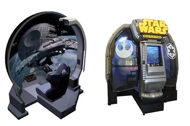 「スター・ウォーズ バトル ポッド」ドーム映像で名場面追体験　世界のAM施設で稼働 画像