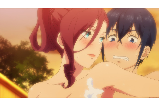冬アニメ「終末のハーレム」温泉で、女性陣の体を洗うことに!? 第5話先行カット 画像