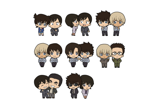 「名探偵コナン」高木＆佐藤、松田＆降谷など組み合わせがアツい！ツインアクリルストラップとぷちぬいマスコットが登場 画像