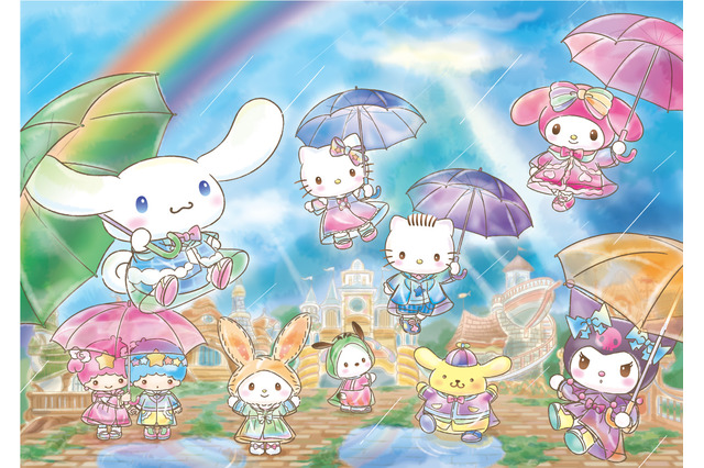 「サンリオピューロランド」シナモン＆キティたちが“レインコート姿”で初登場！ 新作スペシャルパレード発表 画像