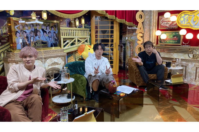 安元洋貴＆岡本信彦＆ゲスト・鈴木崚汰の価値観が暴かれる!? 格付けチェックを開催した「声優と夜あそび 月」 画像