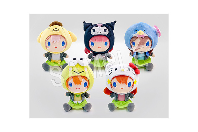 「五等分の花嫁」中野家の五つ子、ハローキティやポムポムプリンとコラボ♪ 新作グッズ登場 画像