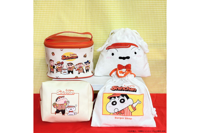 「クレヨンしんちゃん」アメリカンダイナーのようなレトロ感♪ サンキューマートでコラボグッズ発売 画像