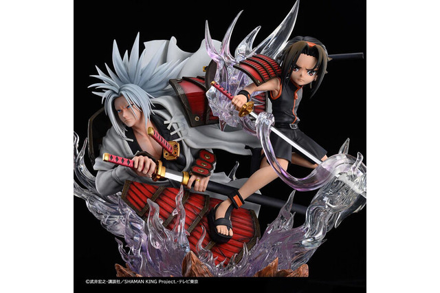 「シャーマンキング」葉＆阿弥陀丸が46cm超えの大ボリュームで立体化！ クリアエフェクトパーツで神秘的な仕上がりに 画像