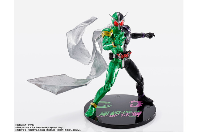「風都探偵」アニメ化記念！ 仮面ライダーWが布製マフラーと記念台座付きでS.H.Figuartsに登場！ 画像