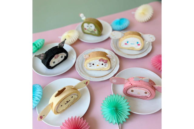 ハローキティ、シナモロールが“見てかわいい！食べておいしい！”ロールケーキに！ 「SanrioCafe」限定スイーツ販売中 画像
