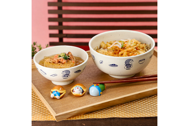 ドラえもんと楽しいお食事♪ どら焼きから顔を出すキュートな箸置きなど「まんぷく食卓シリーズ」登場 画像