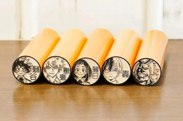 「ヒロアカ」デクやお茶子の実用的なはんこコレクション、天神ロフト＆横浜ロフトでも販売開始！銀行印の登録もOK♪ 画像