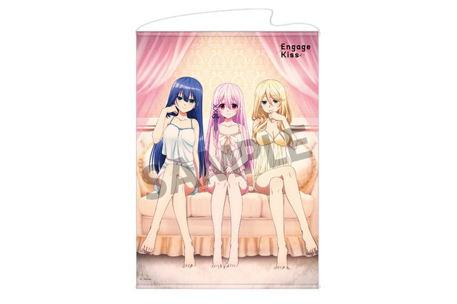 魅惑的なナイトウェアを着たキサラたちのイラストを使用！TVアニメ「Engage Kiss」のアクリルフィギュアなどが登場 画像