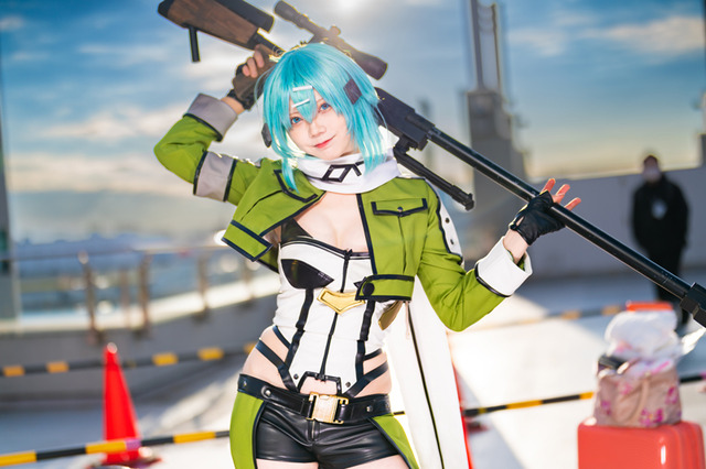 【コスプレ】「SAO」シノンが屋上から狙い撃ち！注目レイヤー・はるか【写真8枚】 画像