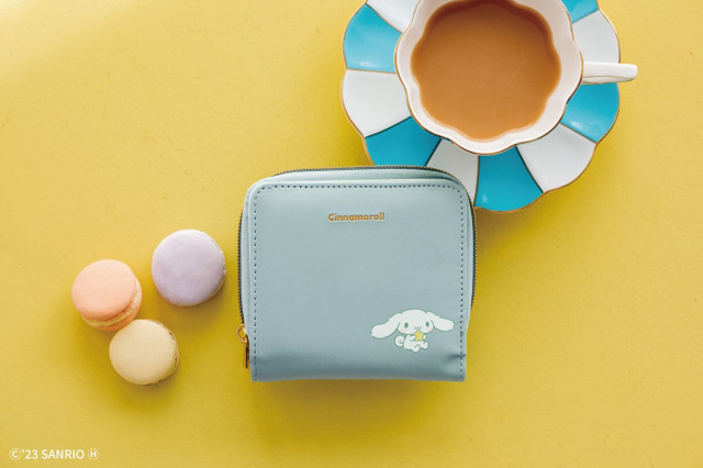 「サンリオ」パステルカラーがかわいい♪ シナモロールが二つ折りの財布になって登場！ 画像