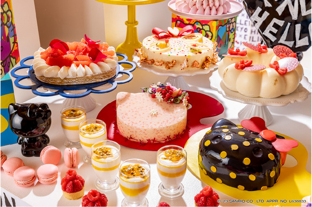 「サンリオ」ハローキティをイメージしたスイーツ＆食事をご堪能あれ♪ 「ヒルトン東京」でコラボビュッフェ開催 画像