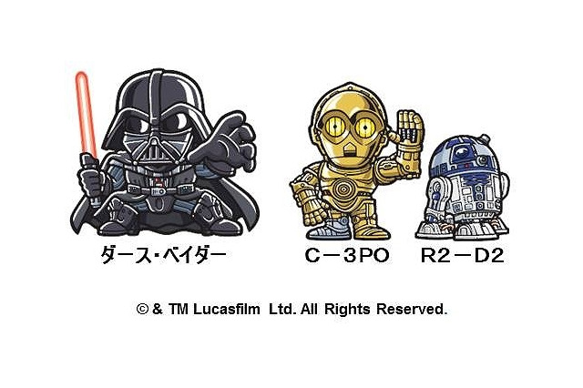 「スター・ウォーズ」が「ビックリマンチョコ」とコラボ　あのキャラクターたちがシールに 画像