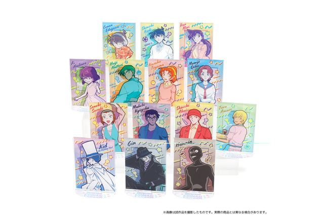 「名探偵コナン」コナン、蘭、灰原、怪盗キッドたちがレトロなイラストでグッズに！クリアファイル、アクリルスタンドなど8商品が登場 画像