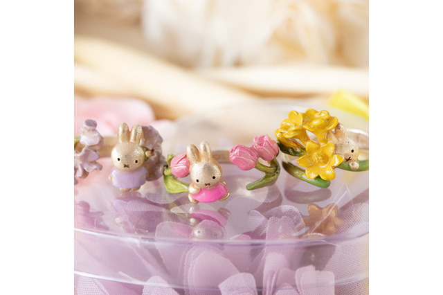 「ミッフィー」12か月の“誕生花”をモチーフにしたリング登場！ アクセサリーブランド「Palnart Poc」とコラボ 画像