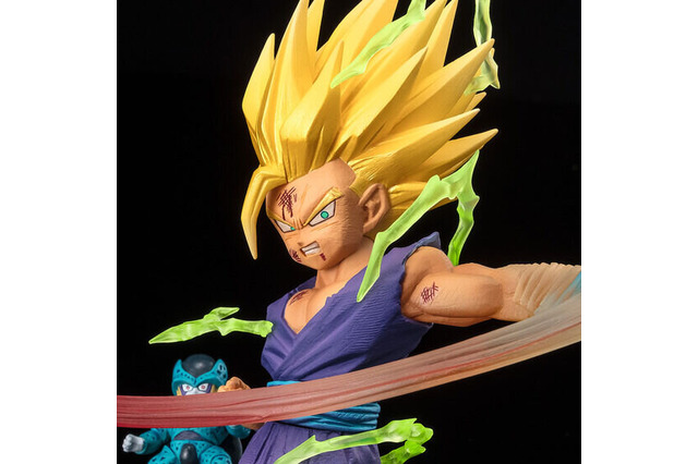 激しい戦闘シーンを再現！「ドラゴンボール」スーパーサイヤ人2の孫悟飯が、ダメージを受けながらも凛々しい姿でフィギュア化 画像