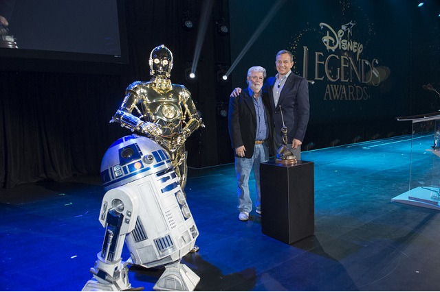 ジョージ・ルーカスがディズニー最大のファンイベント「D23 EXPO」に登場、R2-D2＆C-３POも 画像