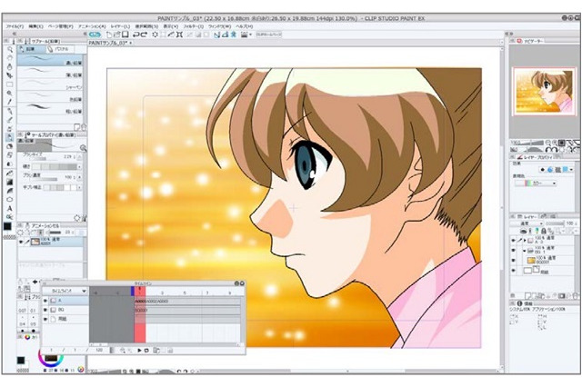 セルシス「CLIP STUDIO PAINT EX」にアニメ制作搭載、動画・原画サポート機能を無料アップデイト 画像