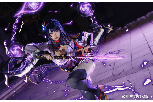 【コスプレ】『原神』「雷電将軍」誕生日記念！刹那の瞬間を切り取った悠久の美貌に酔いしれる、中国美女コスプレイヤーまとめ 画像