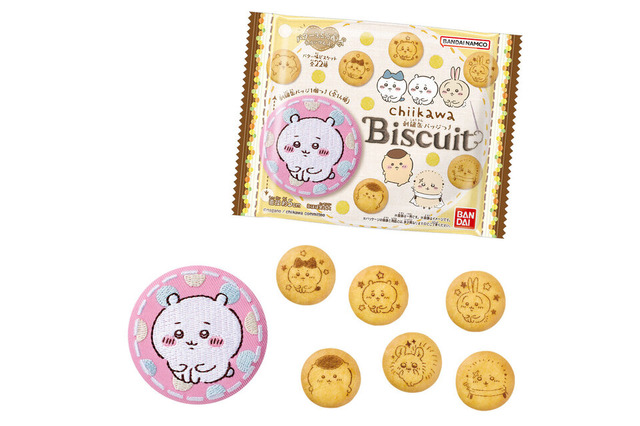 「ちいかわ」ハチワレたちの激カワ缶バッジがついてくる…ってコト!?バター風味のビスケット登場 画像