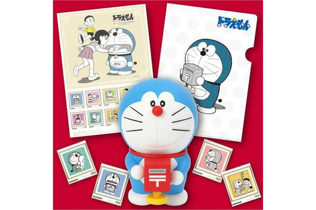 ドラえもん誕生45周年で記念切手セット発売　「ドラえもんと手紙」がテーマのイラスト満載 画像