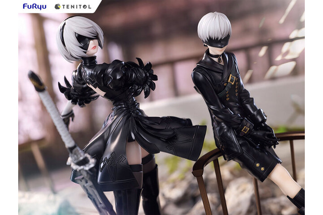 スラリと伸びた美脚に見惚れる！アニメ『NieR:Automata』より「2B」「9S」がフィギュア化―ゴーグルを外して素顔も楽しめる 画像