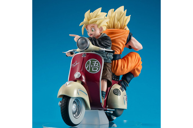 「ドラゴンボール」スーパーサイヤ人の悟空＆悟飯がバイクでおでかけ♪ 和やかな姿がフィギュアに 画像