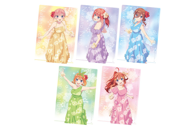 「五等分の花嫁」三玖、四葉らの“水着姿”で新婚旅行気分♪ コレクションカードつきウエハース登場 画像