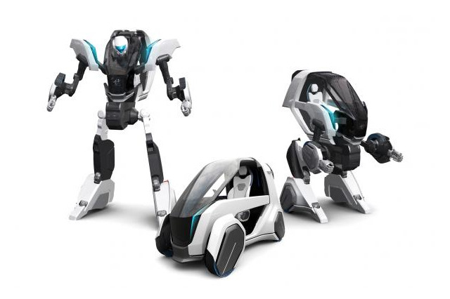河森正治とトヨタ車体がコラボ コンセプトカーを元に変形ロボットをデザイン 画像