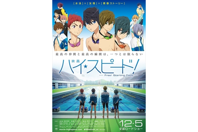 「ハイ☆スピード！」本予告公開　キャストに鈴木千尋、細谷佳正、宮野真守、佐藤聡美、日笠陽子 画像