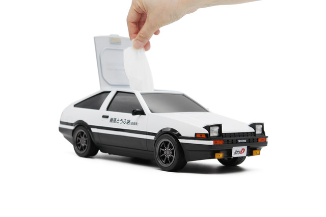 「頭文字D」まるで大きなミニカー！ 藤原とうふ店（自家用）仕様のAE86を再現したウェットティッシュケース登場 画像