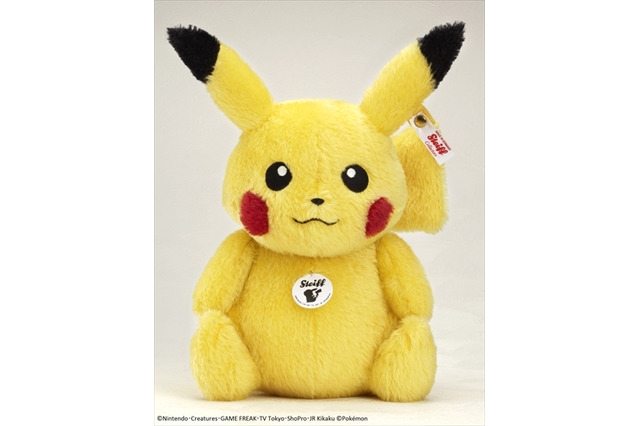「ピカチュウ」がシュタイフ製ぬいぐるみに　初回生産数1000体日本限定販売 画像