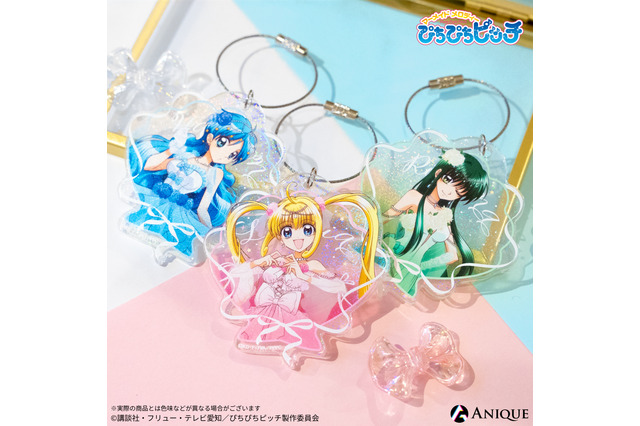 「ぴちぴちピッチ」るちあ、波音、リナらがキラキラなシアーフリルドレス姿に♪ 描き下ろしグッズを多数ラインナップ 画像