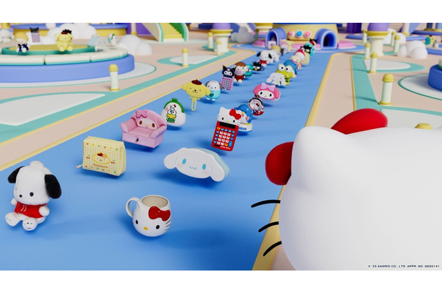 「サンリオ」キティやシナモン、マイメロ、プリン、クロミたちの1000種類以上の“グッズ”がパズルゲームに！ 2025年夏配信 画像
