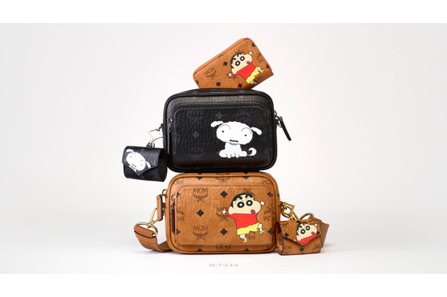 「クレヨンしんちゃん」×ドイツ発ラグジュアリーブランド“MCM”がコラボ♪ しんちゃん＆シロがおしゃれアイテムに 画像