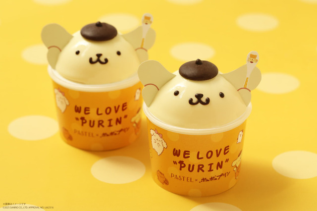 「ポムポムプリン」“なめらかプリン”のパステルとコラボ再び！ “ちむぷり”がマフィンを祝うア・ラ・モードが新発売 画像