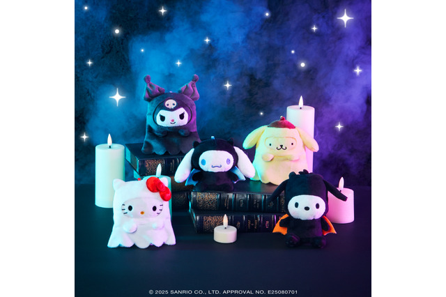 「サンリオ」シナモロール、ハローキティたちが黒基調の衣装でBlackハロウィン！ おばけやデビルにも変身!?【Happyくじ】 画像