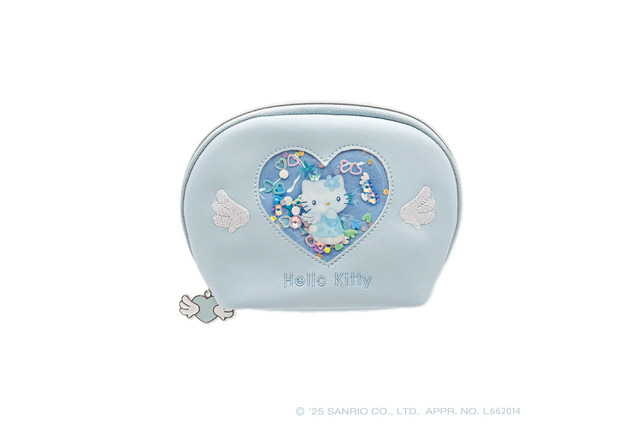 「ハローキティ」みずいろ×天使のデザインがキュート♪ ポーチやキーホルダーなど雑貨アイテムが登場 画像
